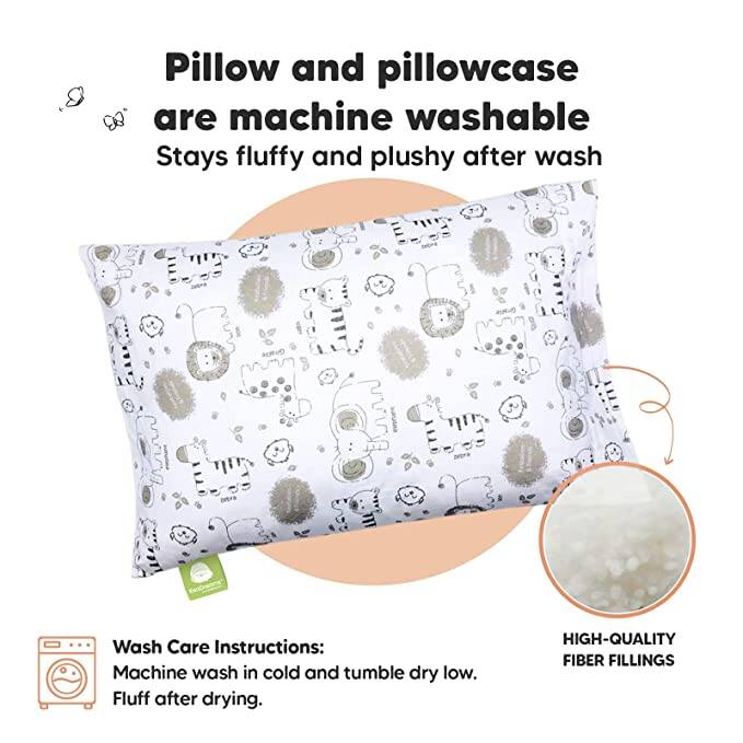 KeaBabies pillow with animal pattern